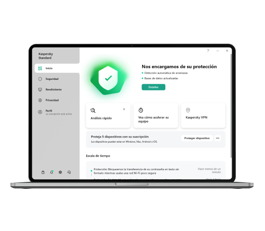 Interfaz de Kaspersky Standard